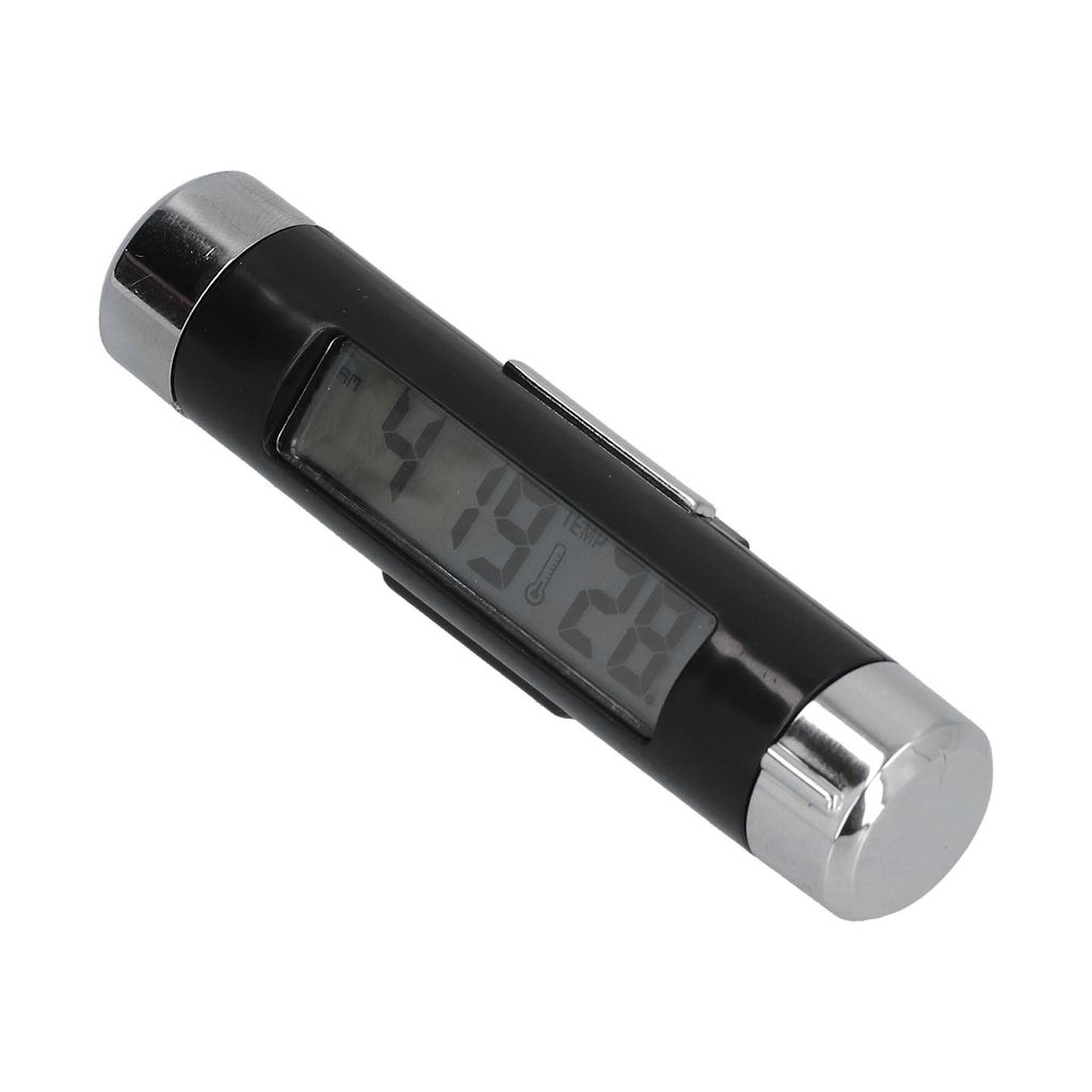 Thermometer,Auto-Thermometer,Auto-Armaturenbrett Uhr,Auto-Uhr,Mini-Thermometer,Auto-Ausrüstung