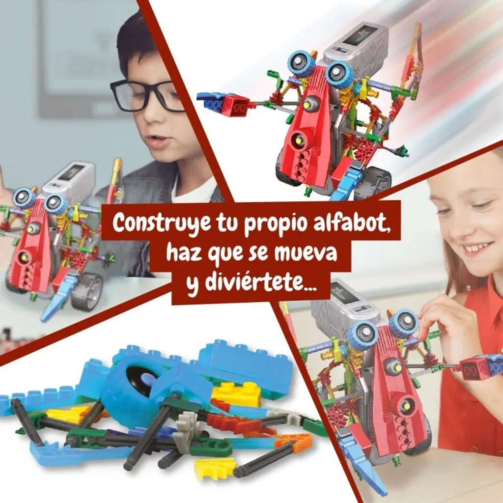 Science4you Robotics Alfabot 3 en 1, Kit de Robotique de 238 Pièces