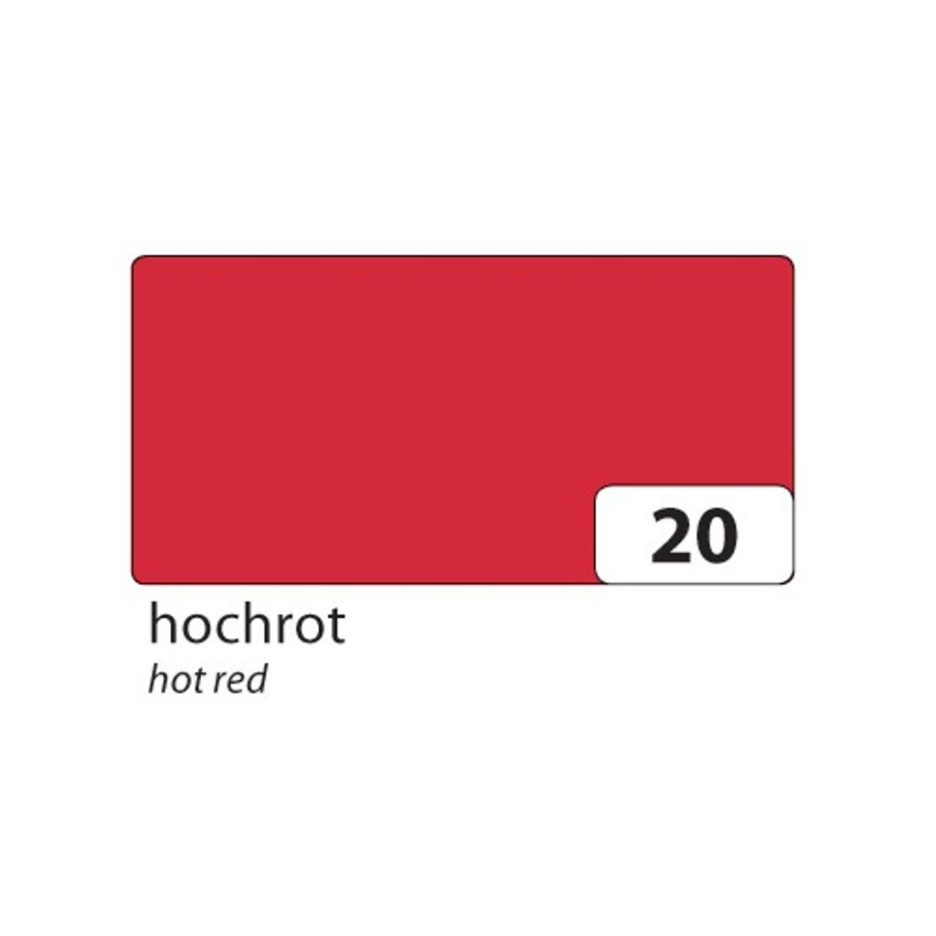 Folia Tonkarton 160g/m², glatte Oberfläche, DIN A4, 100 Blatt, hochrot (1 Stück)