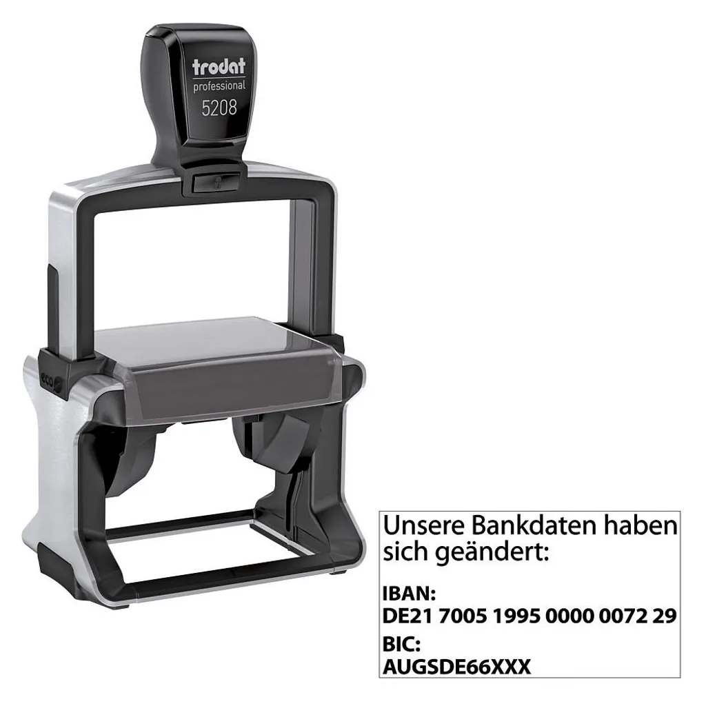 Tampon encreur automatique Trodat 5208 Professional en acier 140270