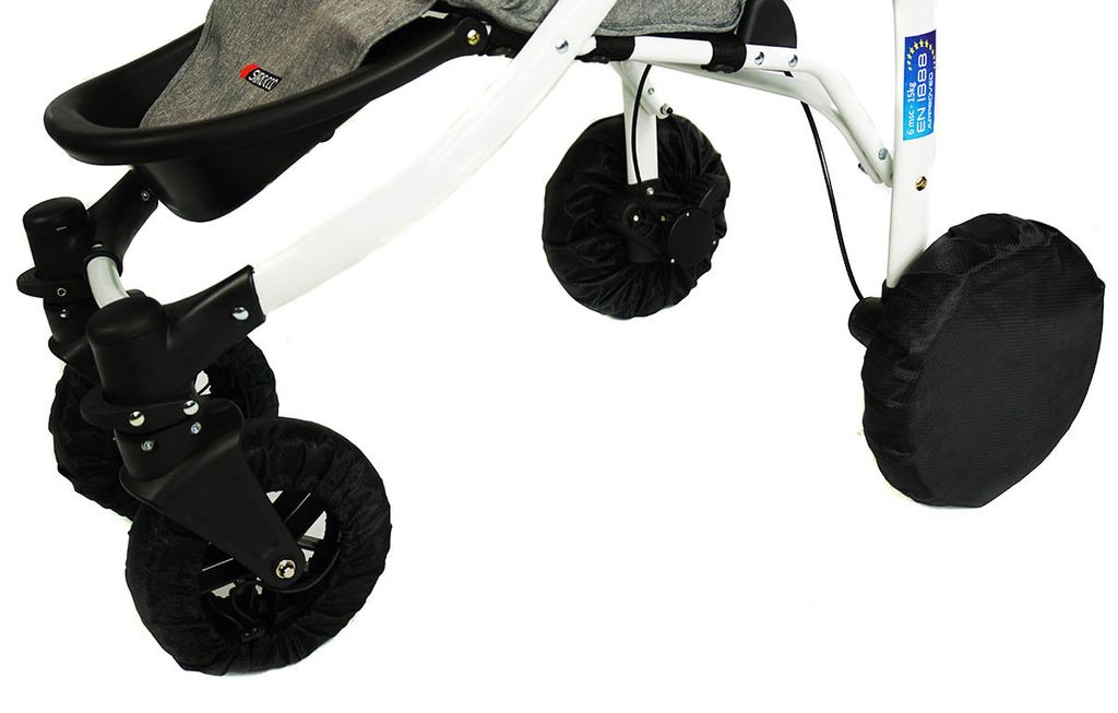 Reifenschutz für Kinderwagenräder, 1 Stück, Schwarz, Produktbild 6