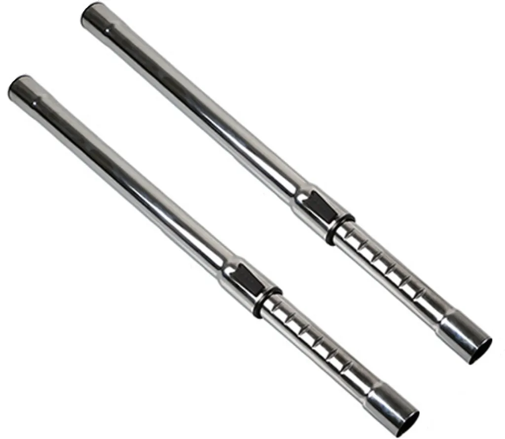 2x Tubo Telescopico Universale 35mm - Ricambio Aspirapolvere Acciaio