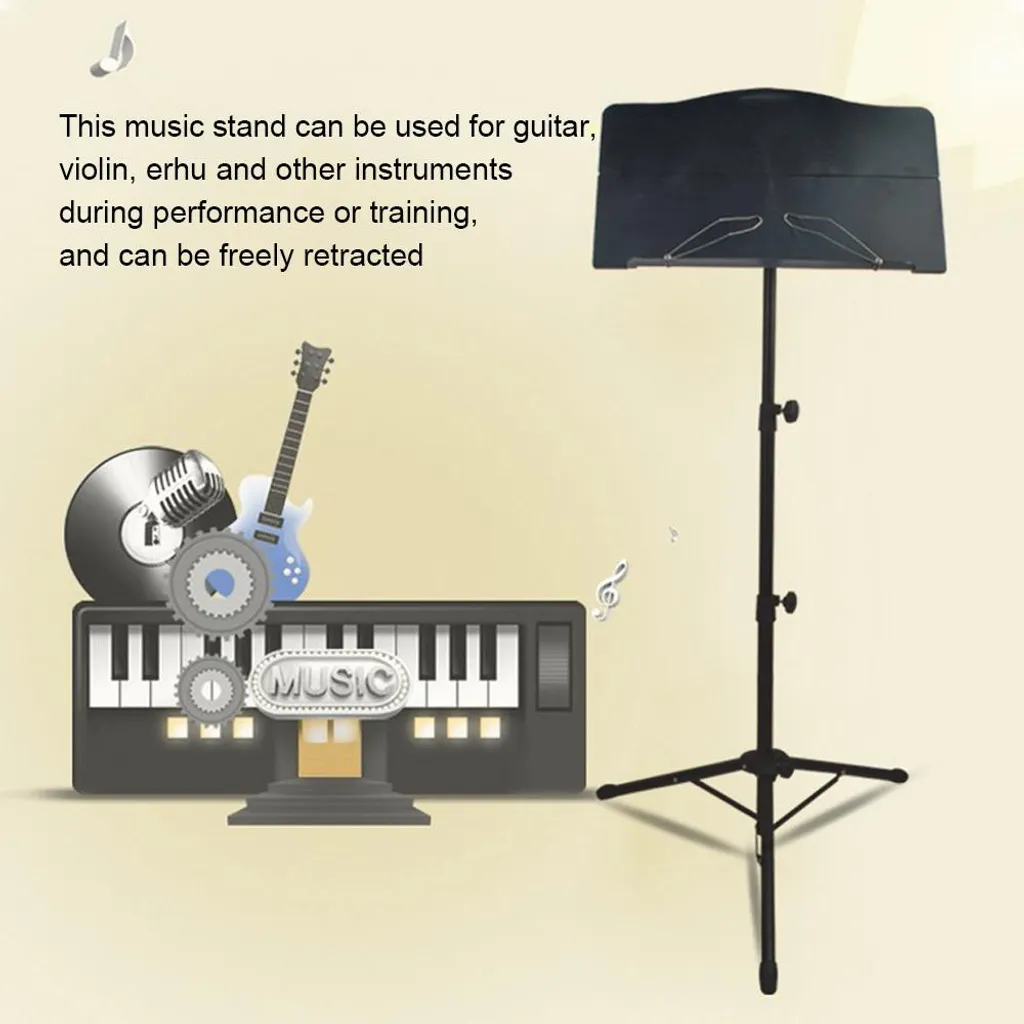 Pupitre de Musique Portable pour Partitions Guitare Piano et Violon