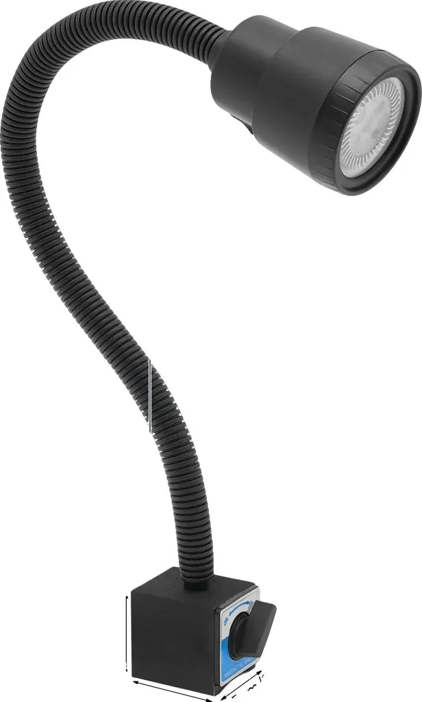 Lampe de travail magnétique noire flexible : fini les zones d'ombres