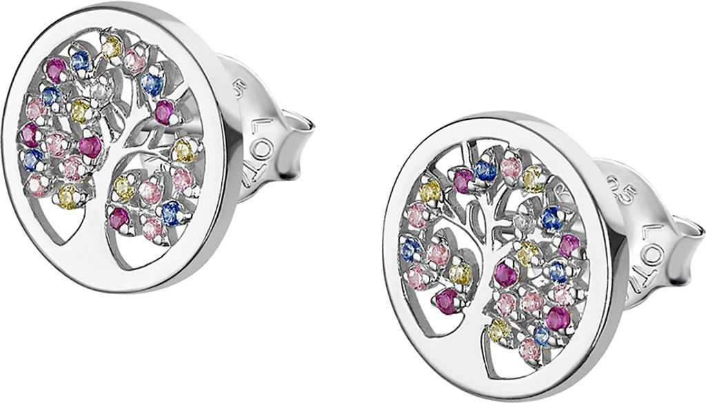 Lotus Silver TREE OF LIFE | Boucles d'oreilles arbre de vie Image du produit 