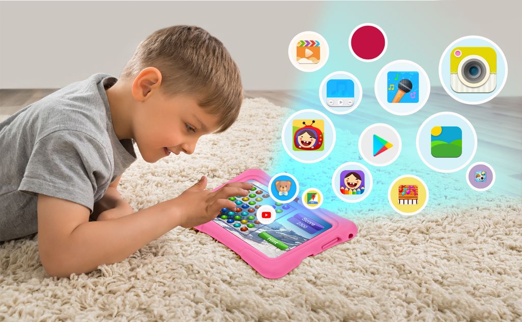 Pritom K7 7palcový dětský tablet, čtyřjádrový Android 10, 1 Obrázek produktu 5