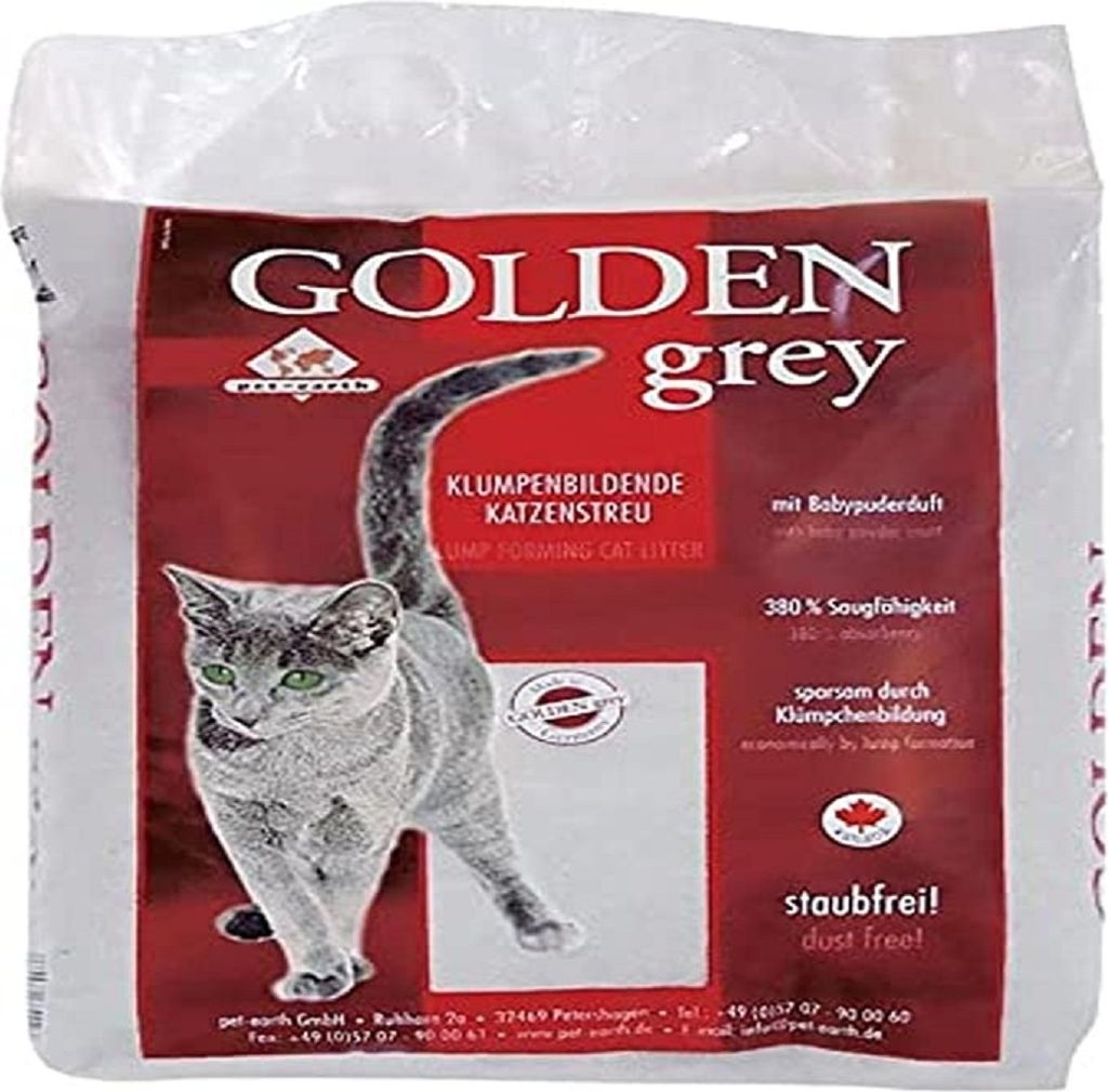 GoldenGrey 14kg Babypuderduft FEIN Katzenstreu