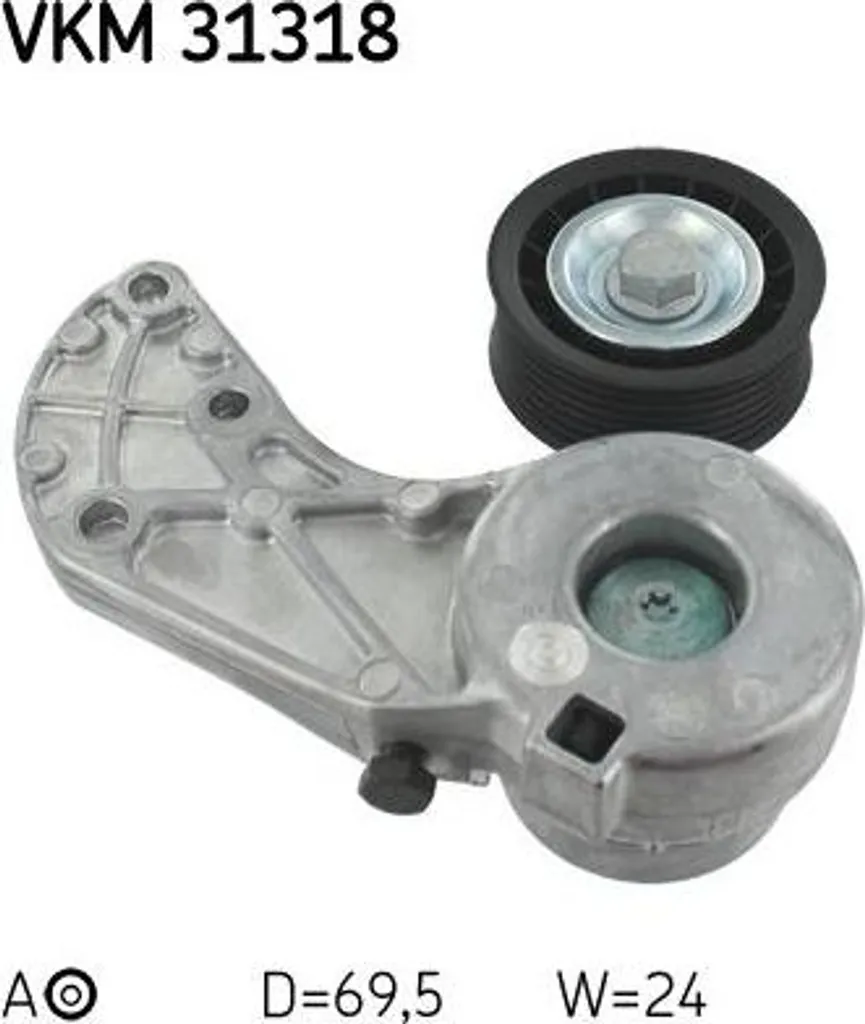 Rouleau Tendeur Robuste SKF VKM 31318 - Haute Performance OE 022145299E