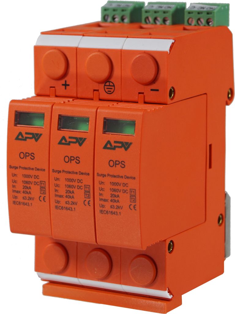 Überspannungsableiter B+C (T1+T2) 3-polig 1000V DC 40kA PV Produktbild 