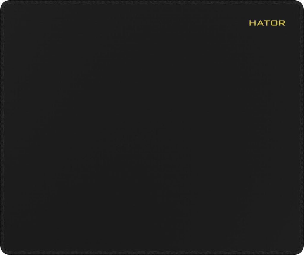 HATOR Tonn eSport, Schwarz, Einfarbig, Gummi, Anti-Rutsch-Basis, Gaming-Mauspad