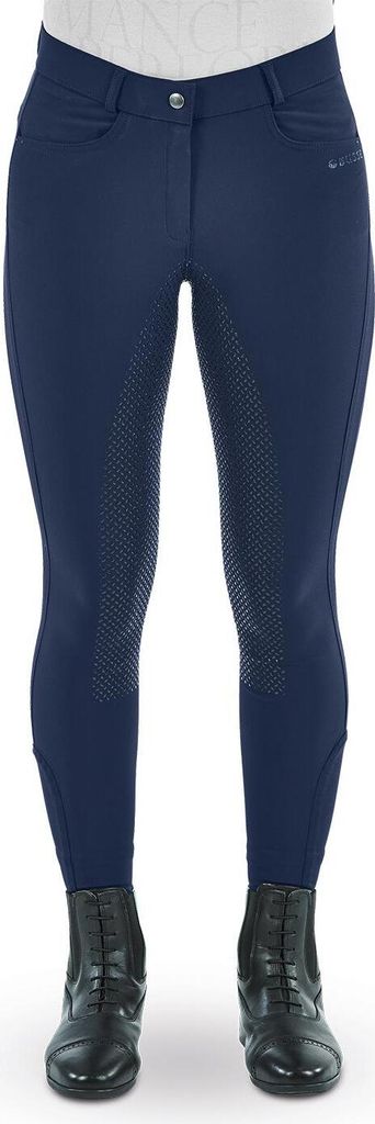 BUSSE Reithose Damen Madeira II Full Grip Vollbesatz Damenreithose Navy 34