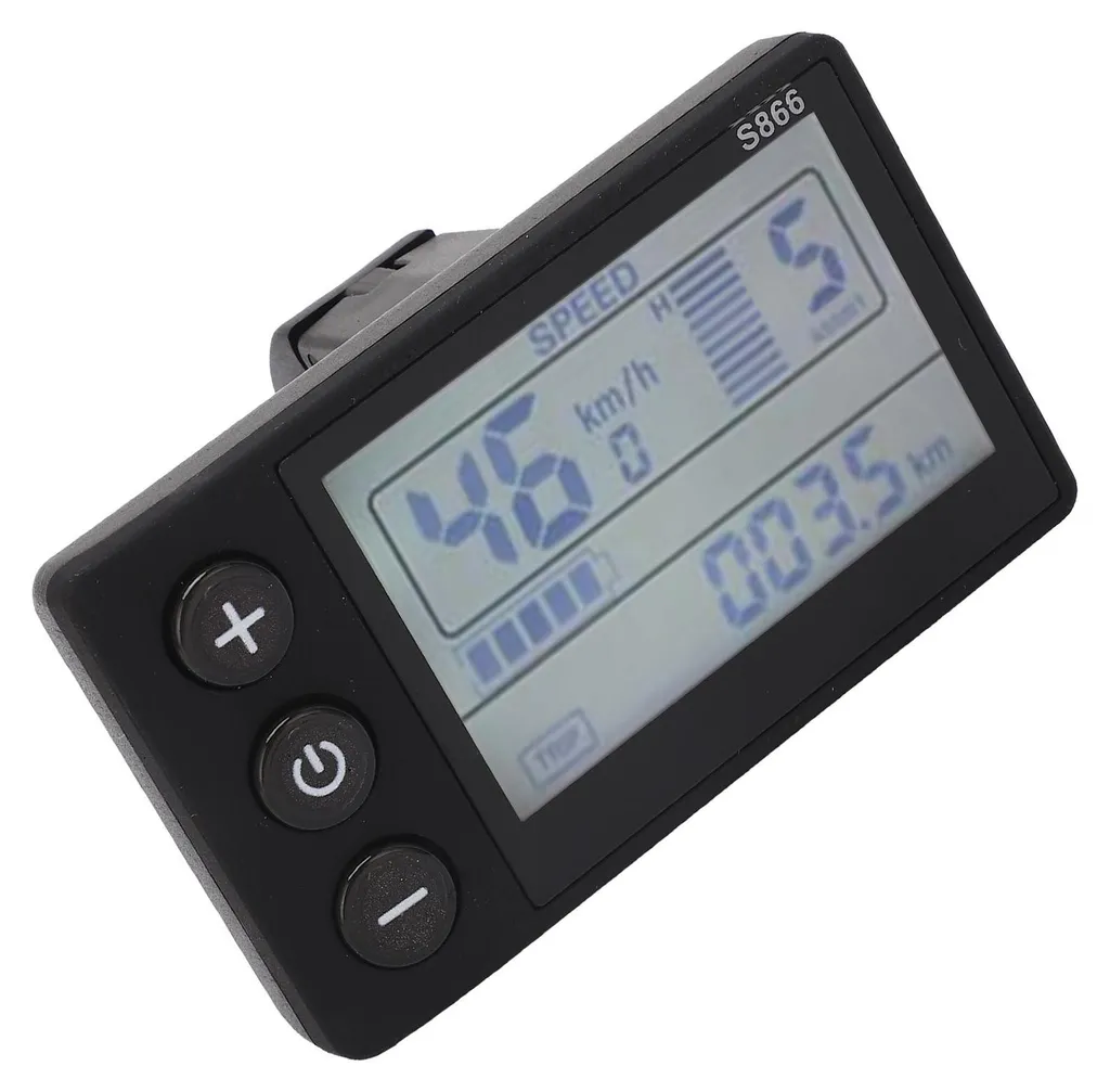 Console LCD S866 Étanche pour Vélo Électrique Multi-Tension 24V-60V - 5