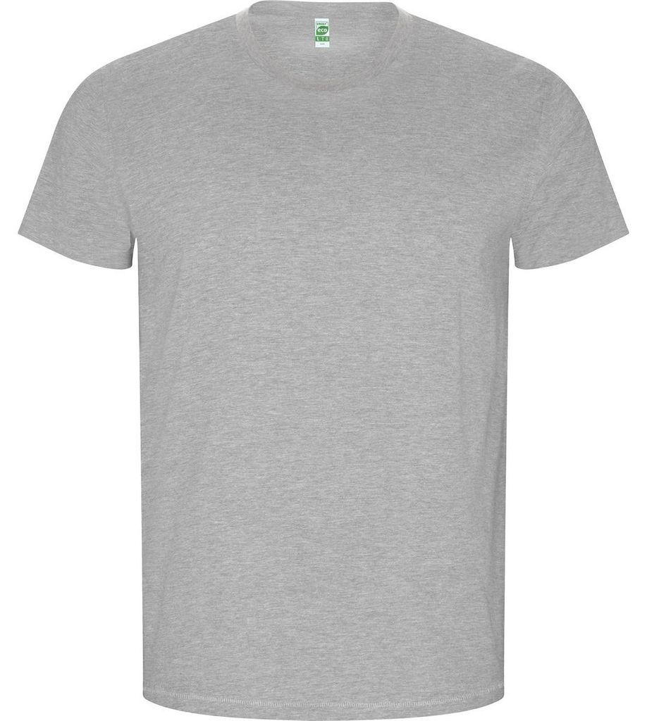 Roly Eco - "Golden" T-Shirt für Herren, Baumwolle aus biologischem Anbau, meliert LT4448 (S) (Grau meliert)