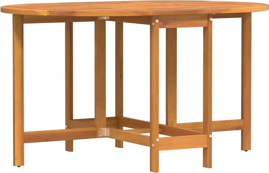 Table de Jardin Robuste en Acacia Massif 5pcs - Résiste aux Intempéries