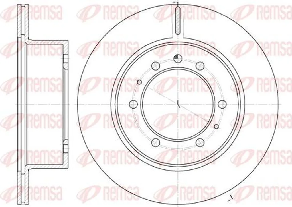 Disque de frein REMSA 6926.10 pour Patrol - OE 4320605J03 Qualité