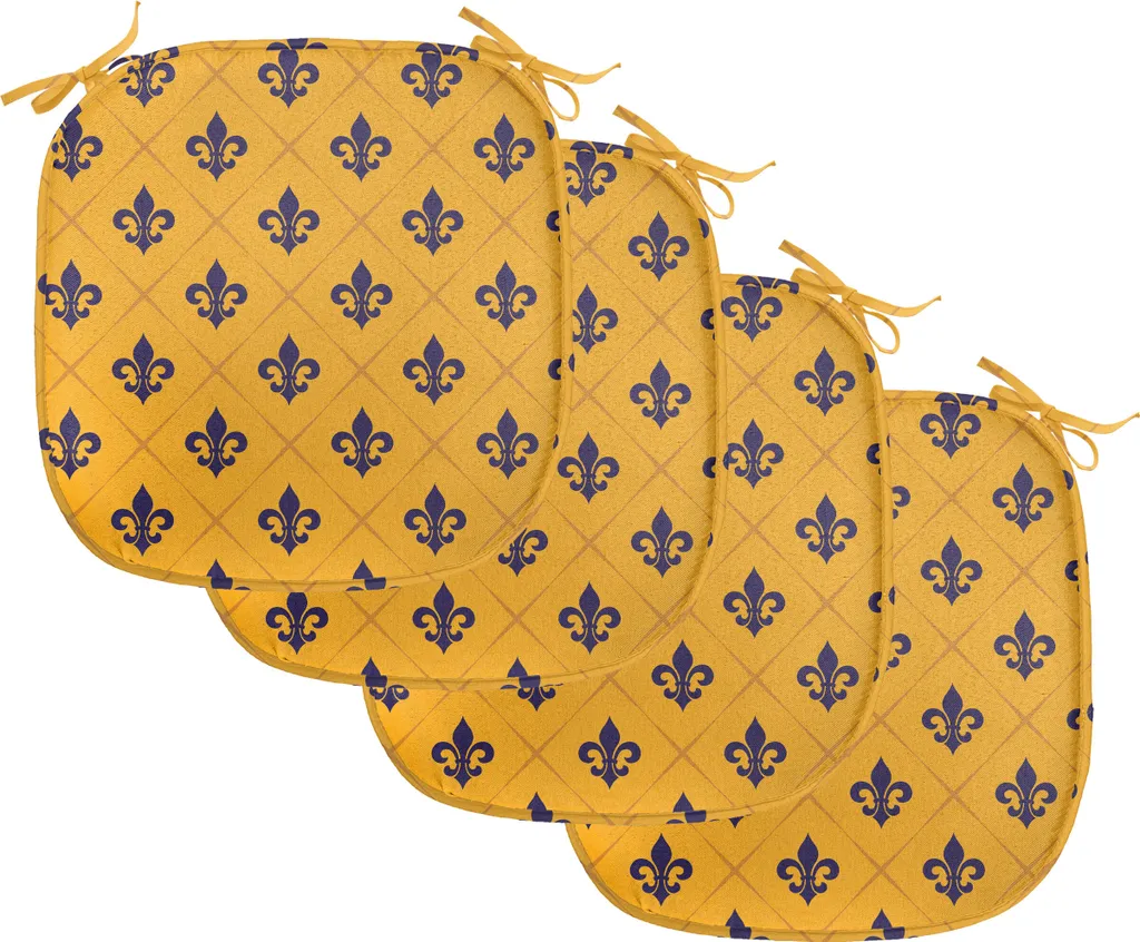 Cuscini Sedie Fleur De Lis ABAKUHAUS: Colore Marigold Lilla Set 4