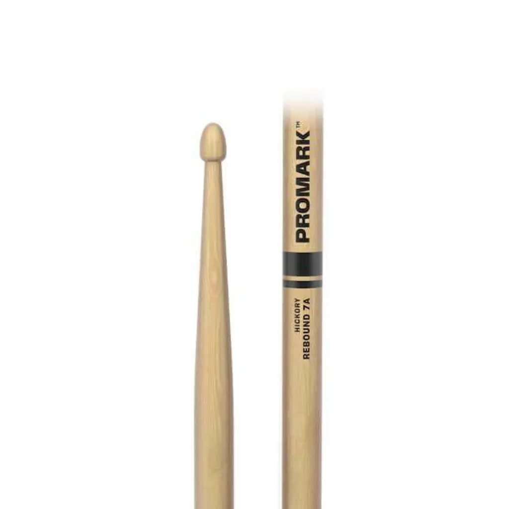 Baguette hickory Pro Mark Rebound 7A tête Acorn longueur 406 mm
