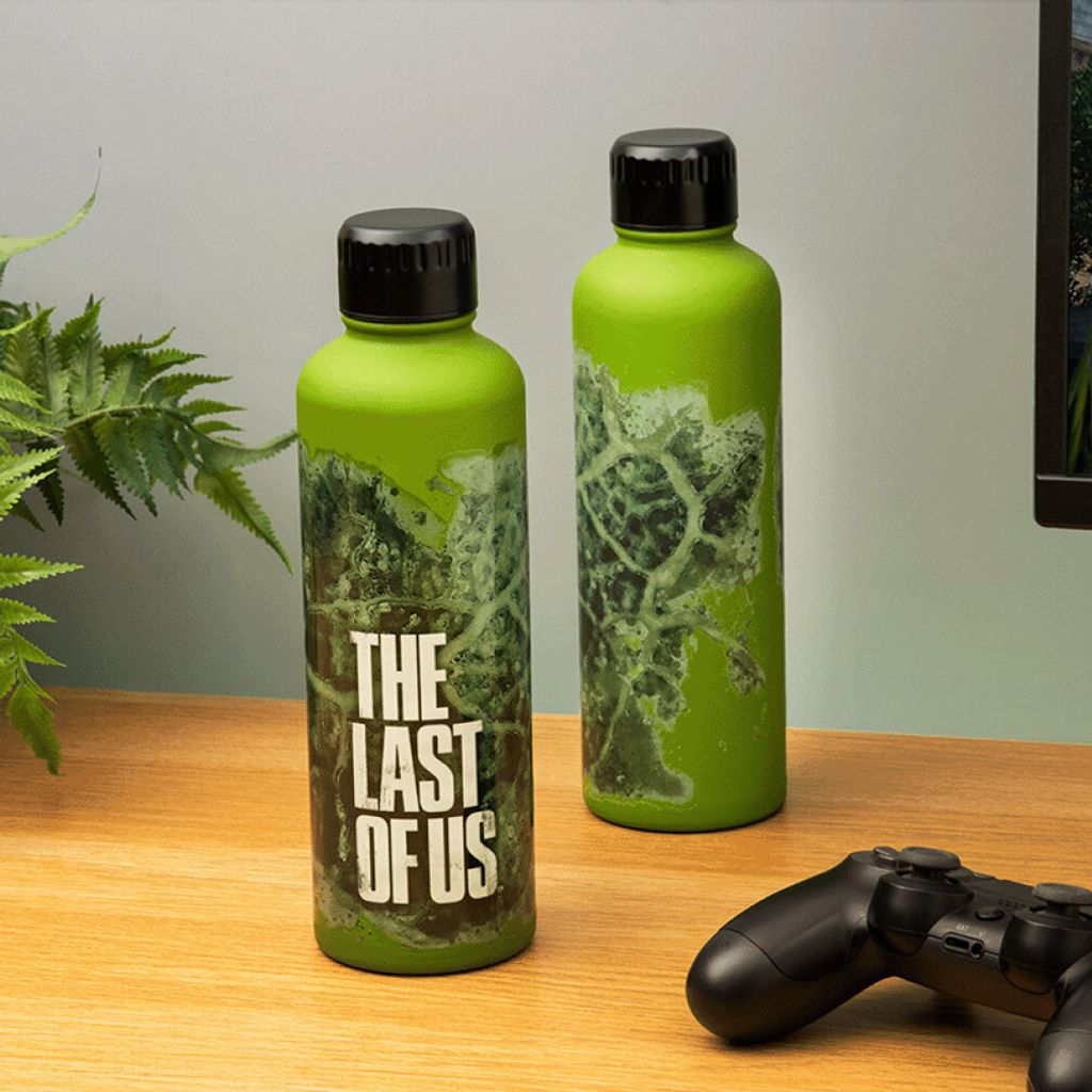 Paladone The Last of Us – Offiziell lizenzierte Film-Wasserflasche, leuchtet im Dunkeln, Gamer-Dekor und Geschenk, neongrünes Schreibtischzubeh...
