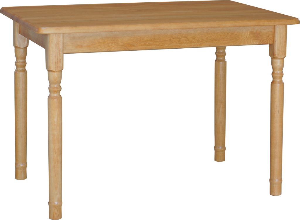 Tisch II aus massivem Kiefernholz in der Farbe Alder 120 x 70 cm