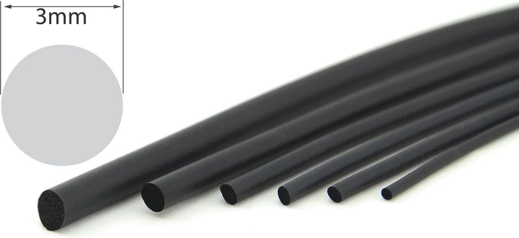 RS3 - Rundschnur 3 mm Rundschnüre EPDM Gummi Moosgummi Produktbild 