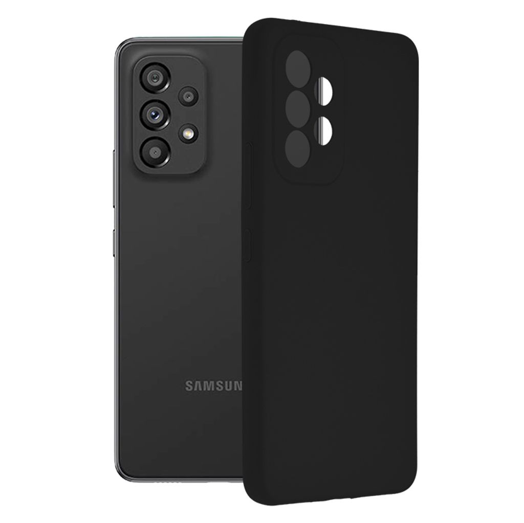 Techsuit Black Silicone Back Cover Hlle fr Samsung Galaxy Produktbild 