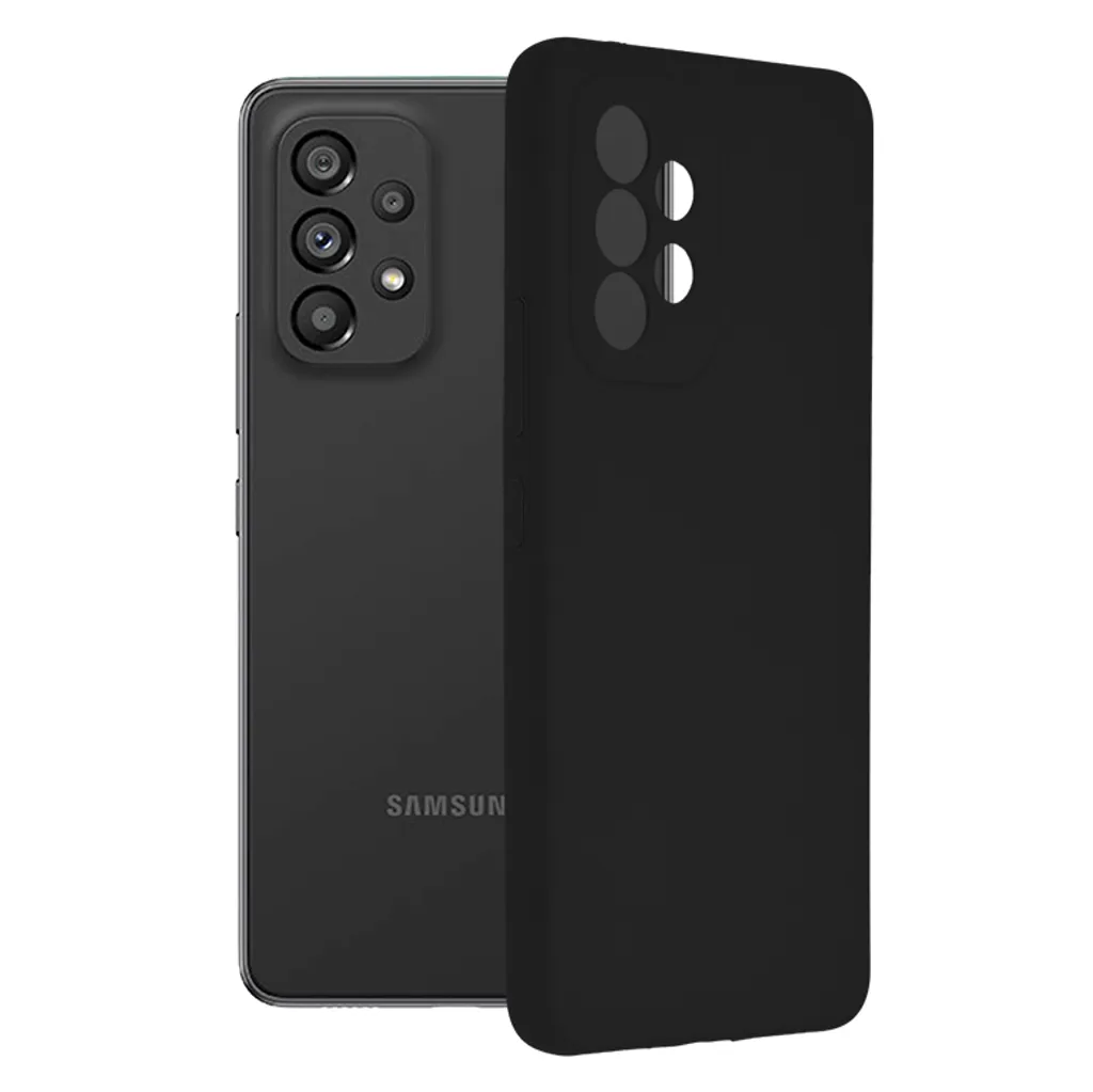 Custodia Samsung Galaxy A53 Techsuit Nero - Silicone Sicuro e Antiscivolo