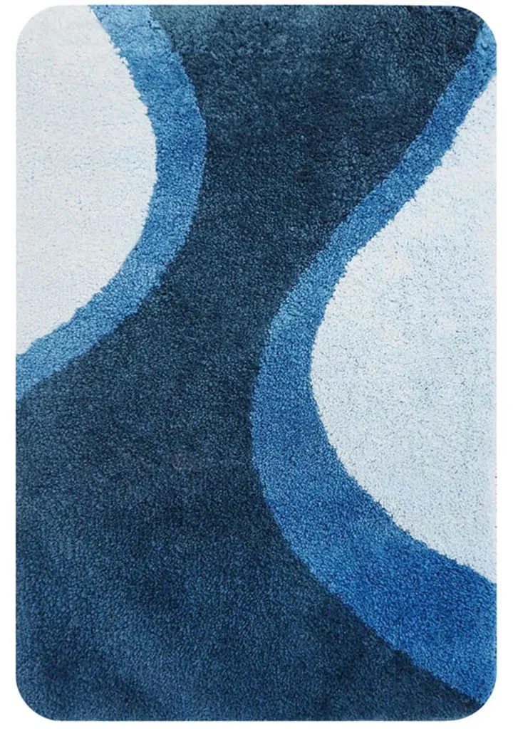 Tapis de Bain Antidérapant Bleu Marine 60x90 cm Dutch House Moelleux