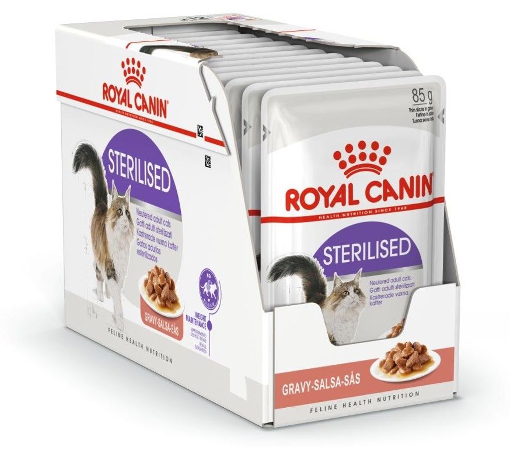 ROYAL CANIN FHN Sterilised in saus - Natvoer voor volwassen Productafbeelding 