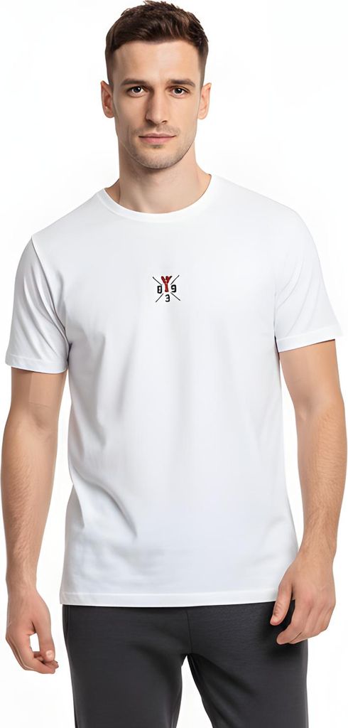 Yakuza Herren Tens Regular Basic T-Shirt, Weiß, 6XL