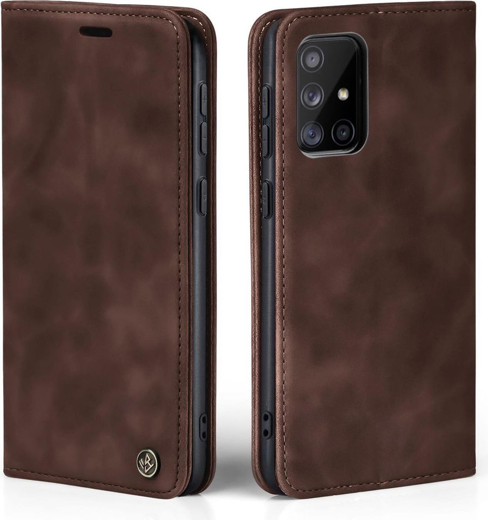 Handy Hülle für Samsung Galaxy A71 Dunkelbraun