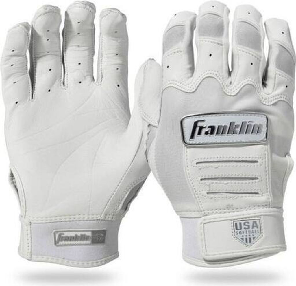 Franklin CFX FP Chrome Series Fastpitch Softball Women ́s Batting Glove L White Baseball/Softball Artikel