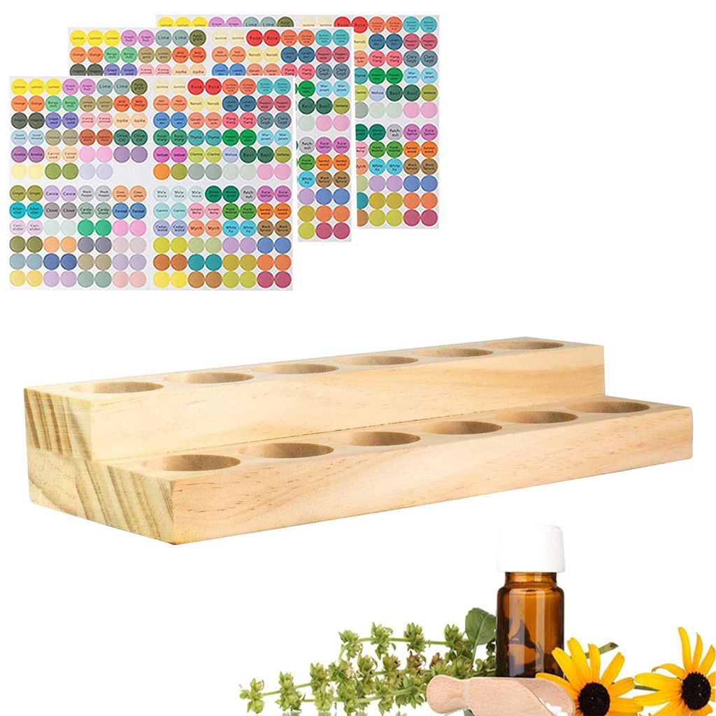 Aufbewahrungsbox für frisches Öl (5-15 ml) zur Aufbewahrung von frischen Ölen, Parfums, Nagellack und anderen kleinen Artikeln (2 Stück mit 12 ...