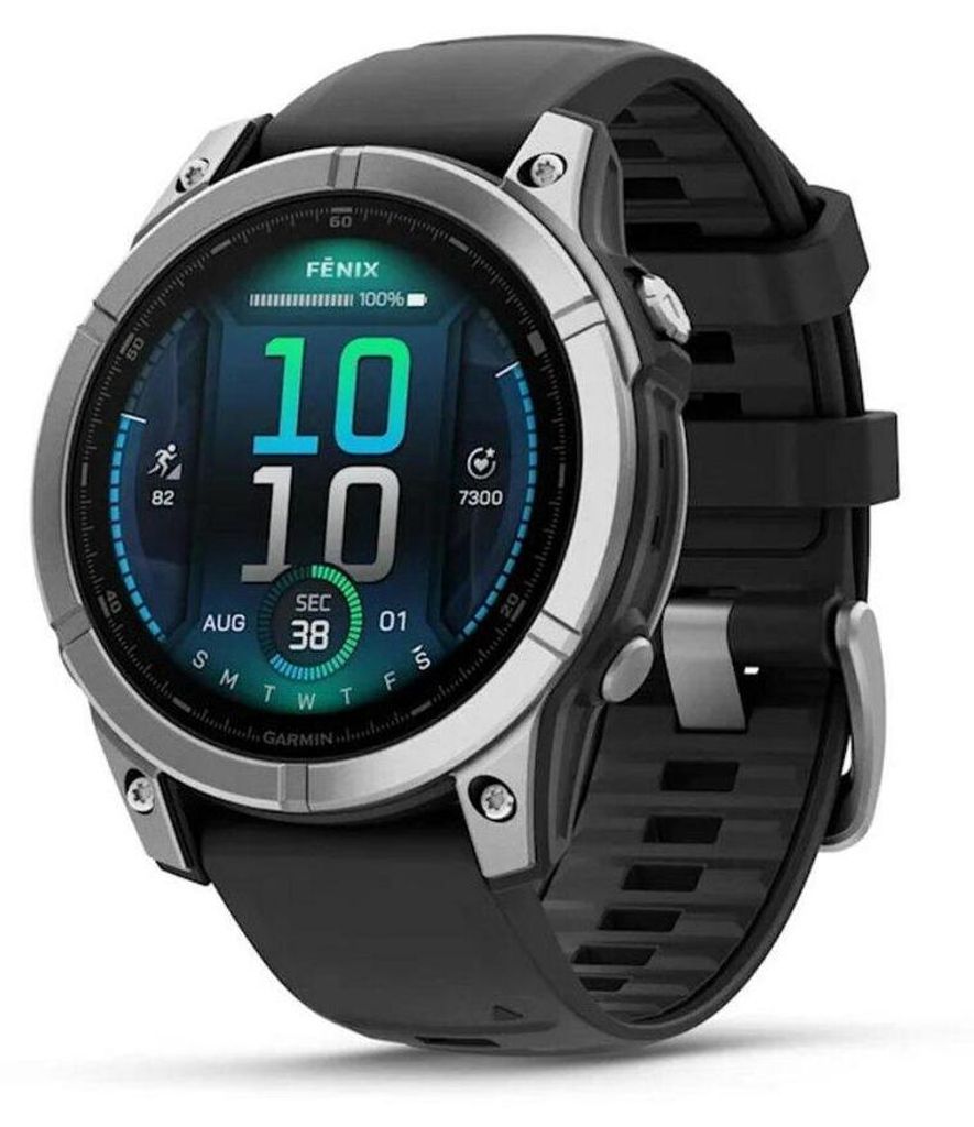 Garmin fenix E - 47 mm AMOLED Nero/Argento Immagine del prodotto 