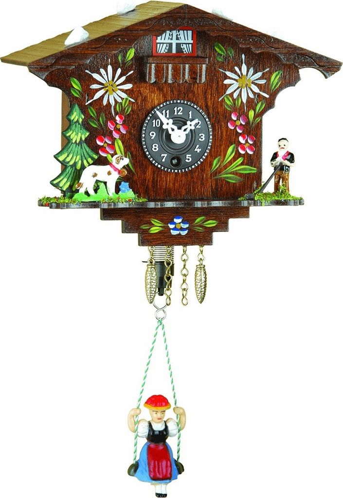 Trenkle - 107_S - Wanduhr -Federuhrwerk 1 Tag- Miniatur-Uhr