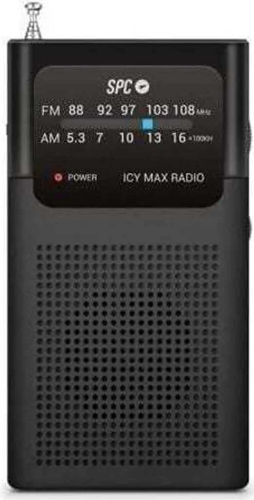 Radio Transistor SPC ICY Max | Ricezione AM/FM Potenziata Nero