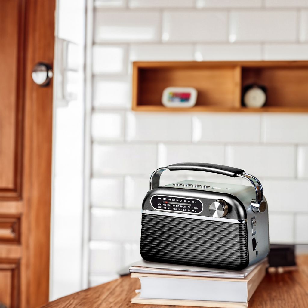 Retro rádio reproduktor Vintage rádio 1200 mAh přenosné FM Obrázek produktu 15