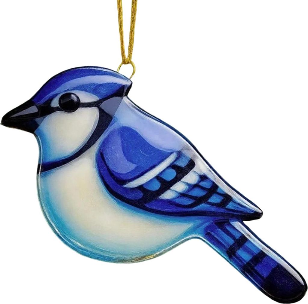 Weihnachtsvogel-Ornament aus Kunststoff: Kolibri, Rotkehlchen, Eule, Blauhäher, Eisvogel – Christbaumschmuck zum Aufhängen, Erinnerungsgeschenk...