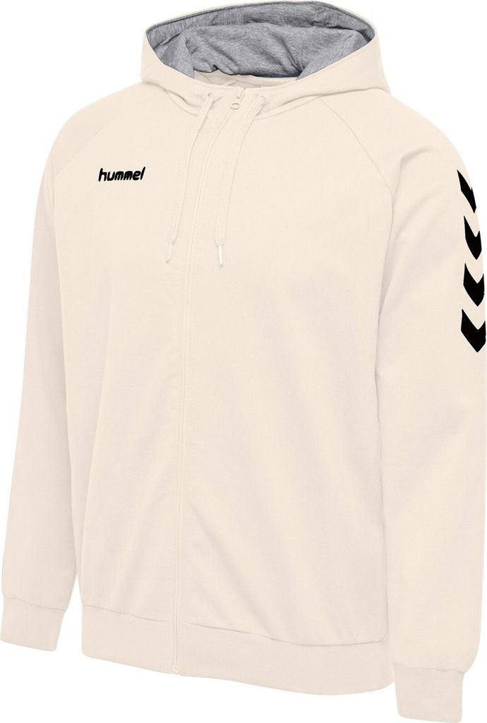 Hummel Go Baumwolle Kapuzenjacke Kinder, grau, 176