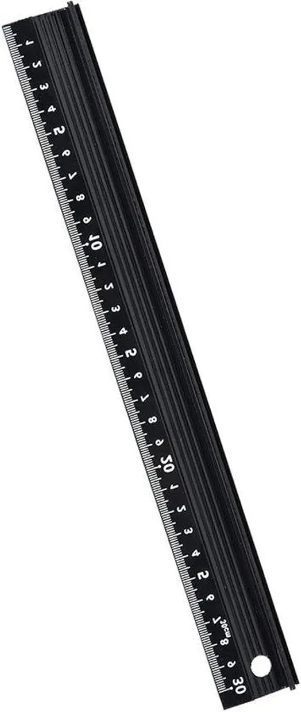 Équerre de menuisier 30 cm en aluminium pour mesure et coupe d'onglet