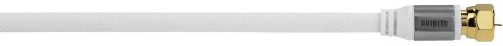 AVINITY SAT-Anschlusskabel, F-Stecker - F-Stecker, Gewebe, vergoldet, 110dB, 7,0 m (00127204)
