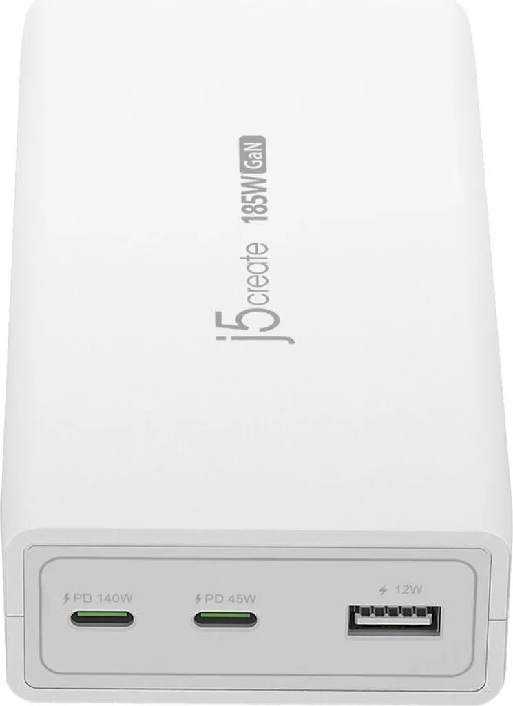 Batterie Externe j5create 185W Blanche : Chargeur Portable Ultra Puissant