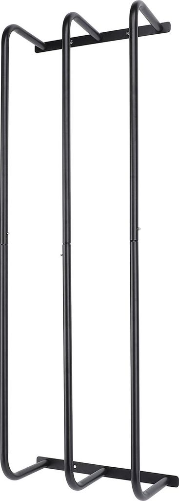 Gerollte Handtücher Rack Drei Rohre Eisen Wand montiert Badetuchhalter Vertikale Handtuchhalter für Badezimmer Schwarz