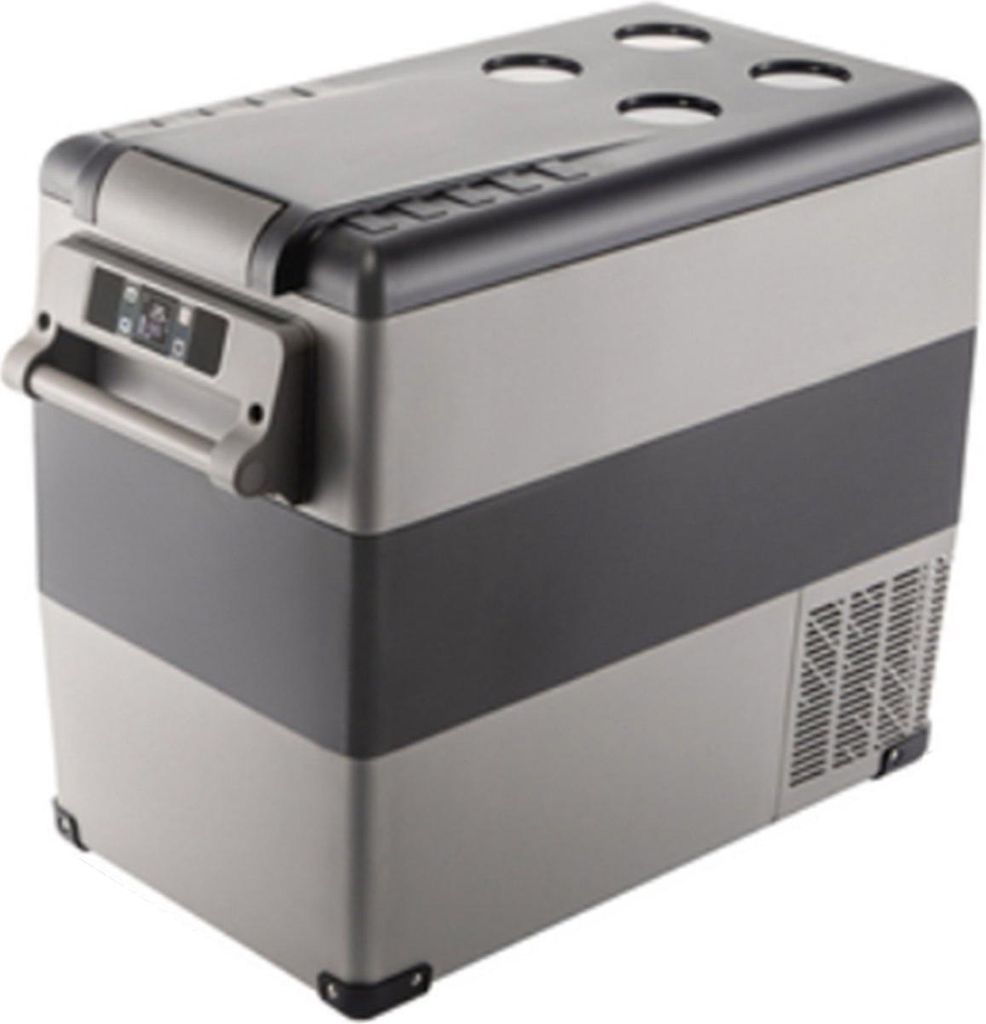 Happyment Kühlbox Deluxe 55L – Elektrisch Kühl- und Gefrierbox – Für Auto, LKW & Camping – DC 12V/24V, AC 100V/240V – Kühlen & Heizen