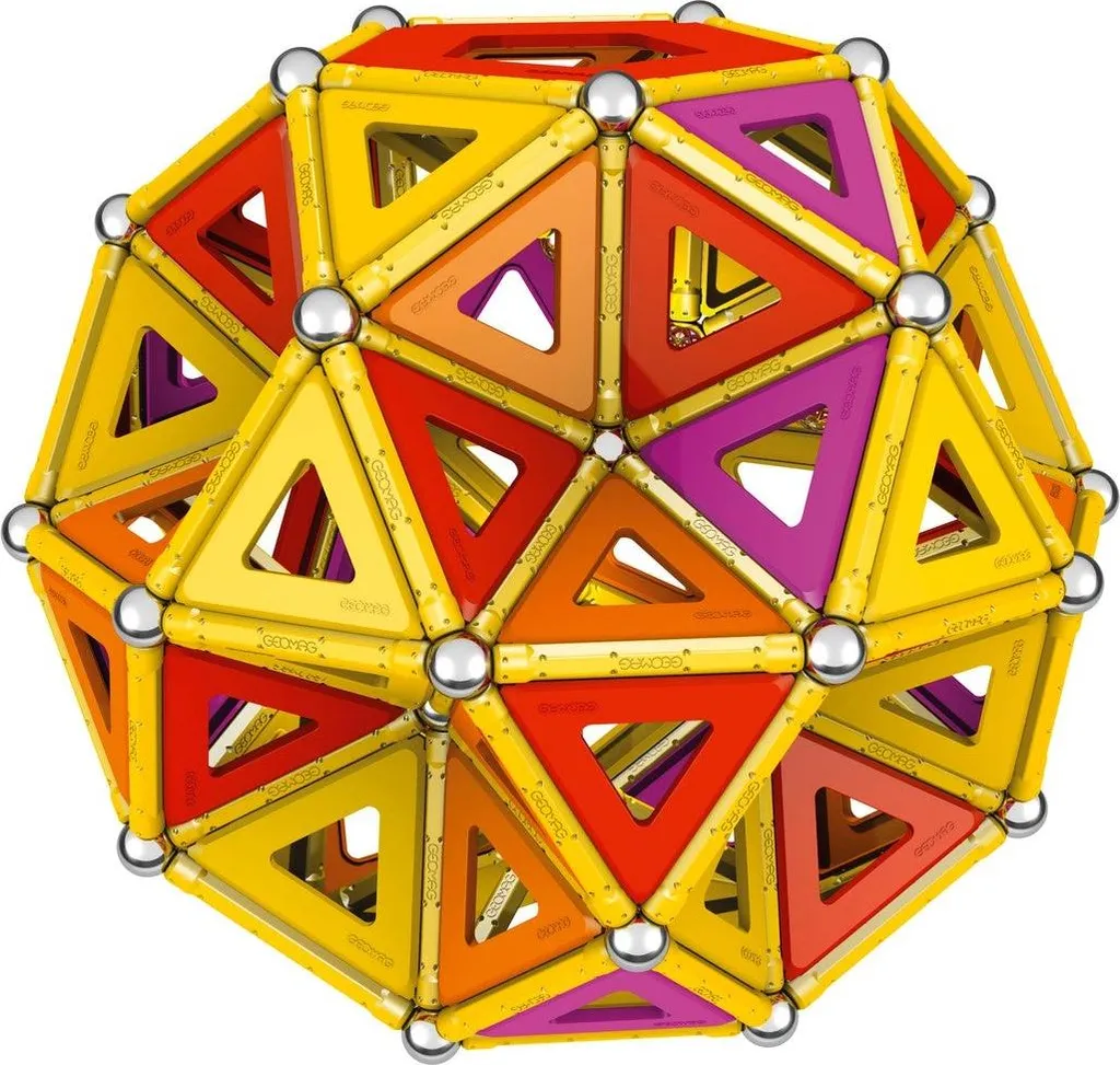 Jeu de Construction Magnétique Geomag Classic Warm Master de 388 Pièces