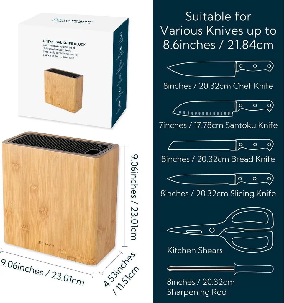 Range-couteaux en bambou pour libérer de l'espace dans vos tiroirs - 5