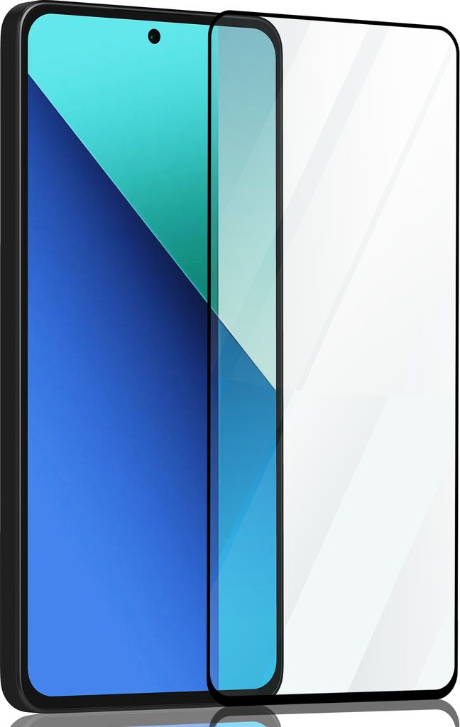 1-Pack Displayschutzfolie für Xiaomi Redmi Note 13 – gehärtetes Glas 9H – 3D in Superqualität