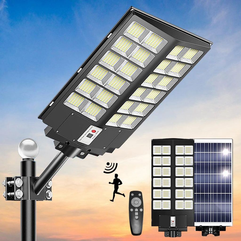 120000 LM Solar Straßenlaterne mit Bewegungsmelder LED Produktbild 
