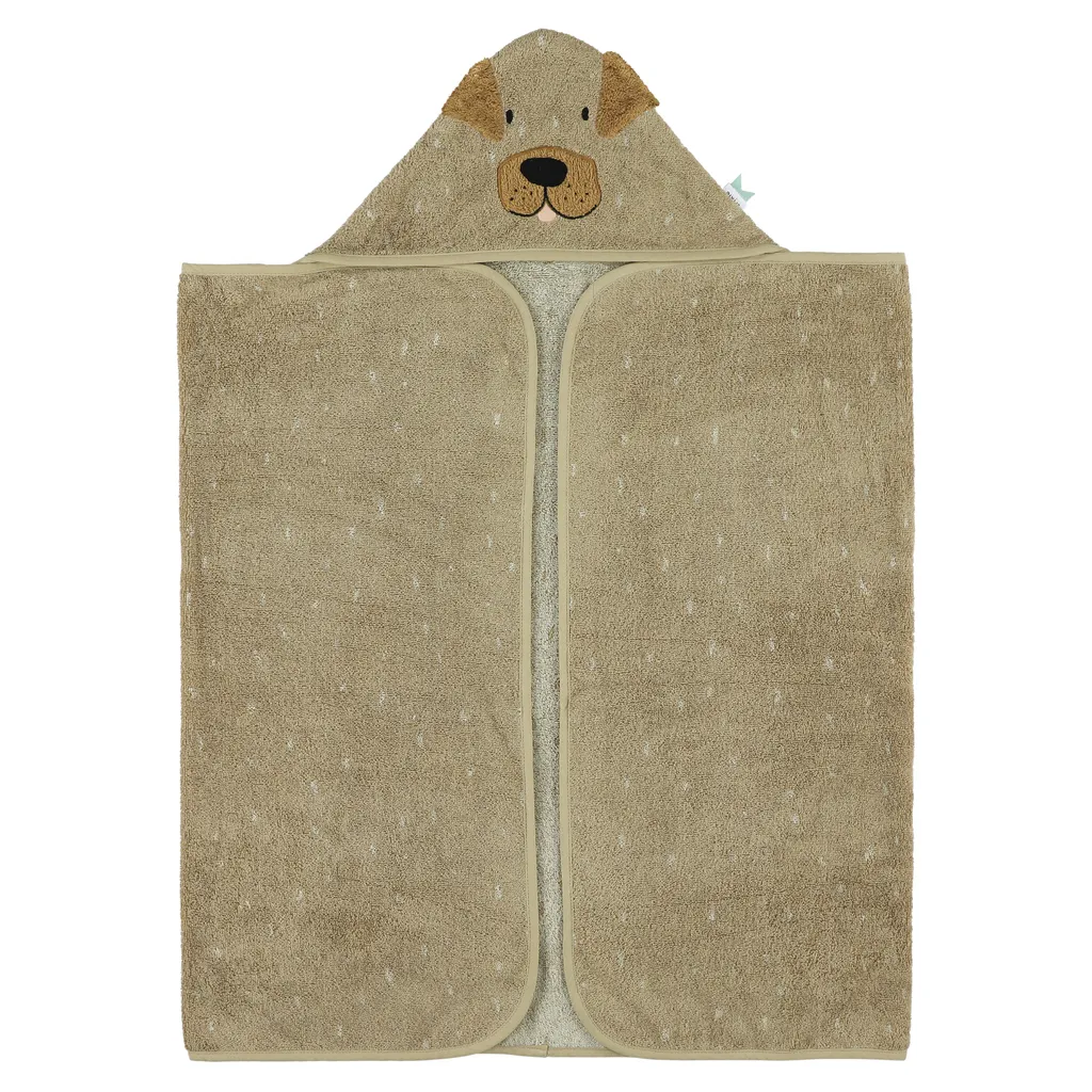 Drap de Bain Enfant Trixie 70x130 cm en Coton Doux Motif Animal Chien
