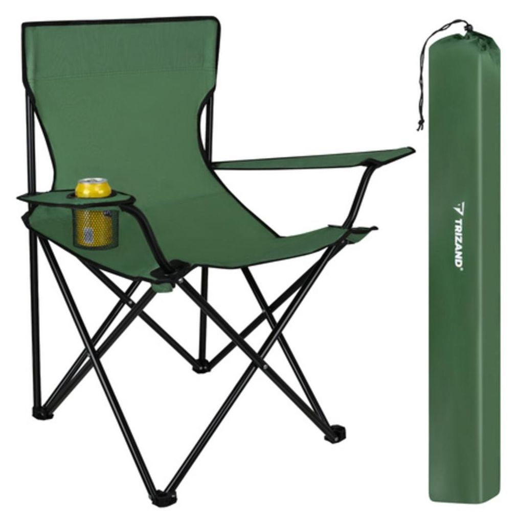 Trizand 23676 Opvouwbare vissers- en kampeerstoel, 100 kg, Productafbeelding 
