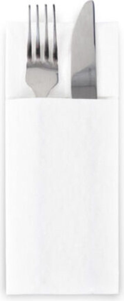 50x Servietten Bestecktaschen 32 x 40 cm 1/8 -Falz AIRLAID Stoffähnlich